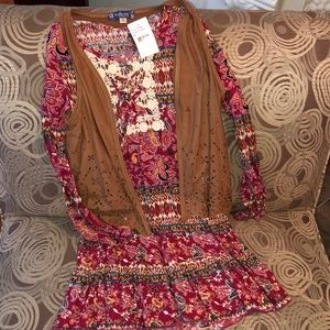 NWT Truly Me by Sara Sara dress with a vest